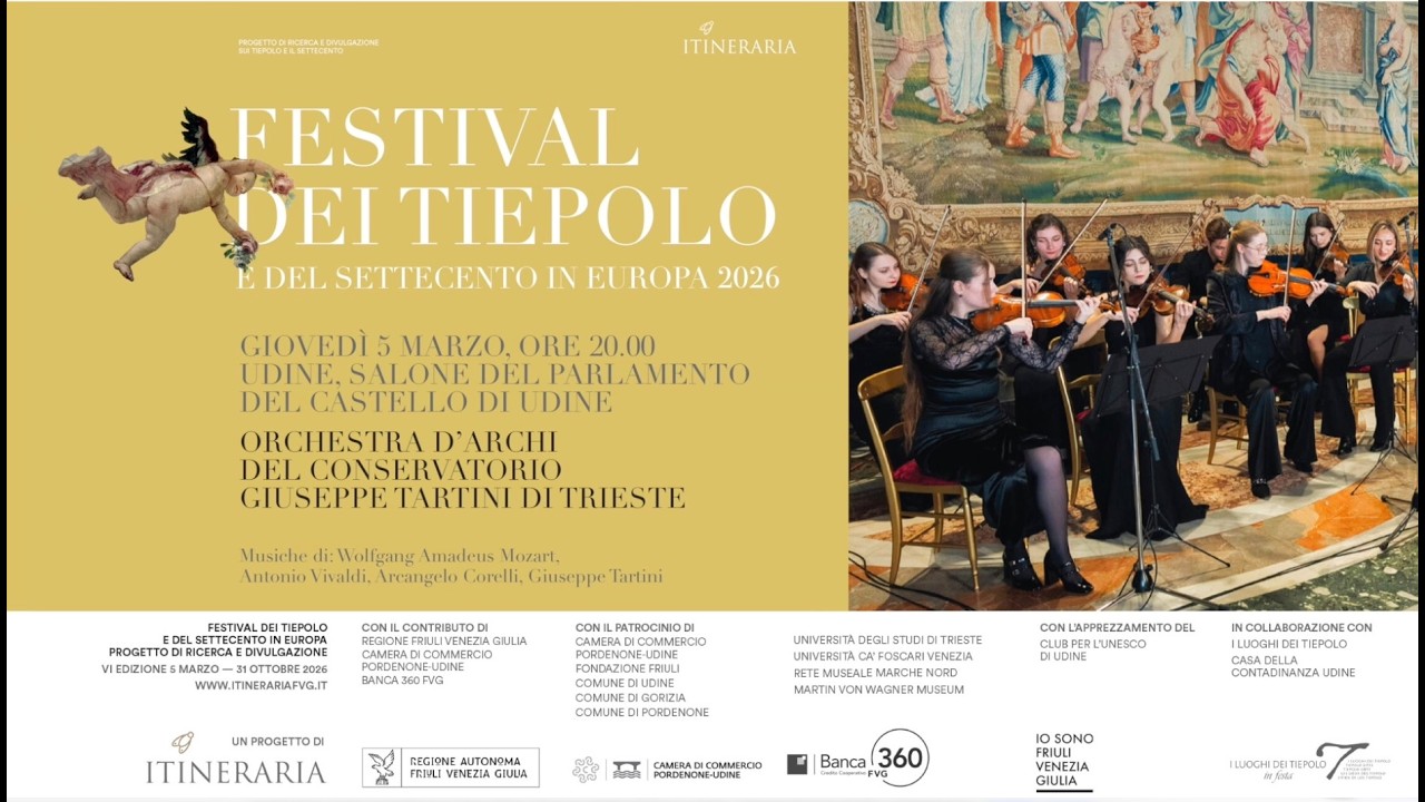 Orchestra d'archi del conservatorio Giuseppe Tartini di Trieste - Itineraria FVG 2026