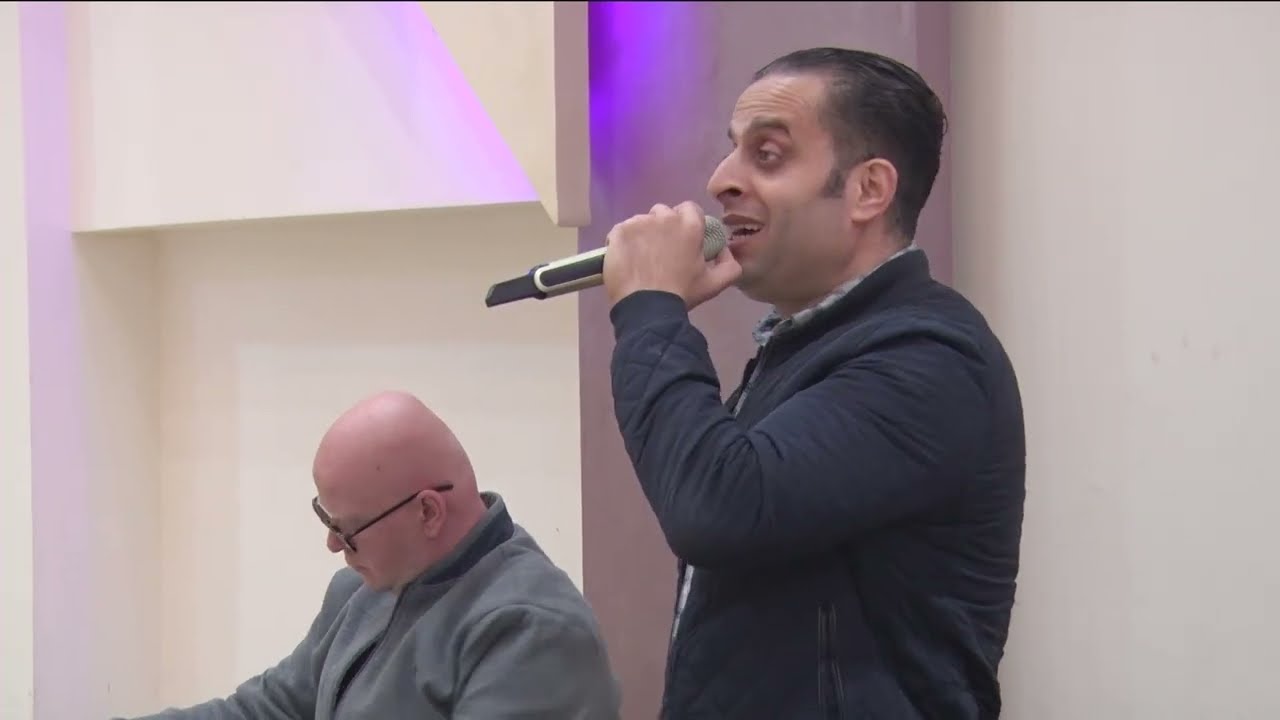 حفلة بلال العباسية //  الفنان شرحبيل التعمري والشاعر احمد الشيخ //  استديوهات زهرة الاقصى
