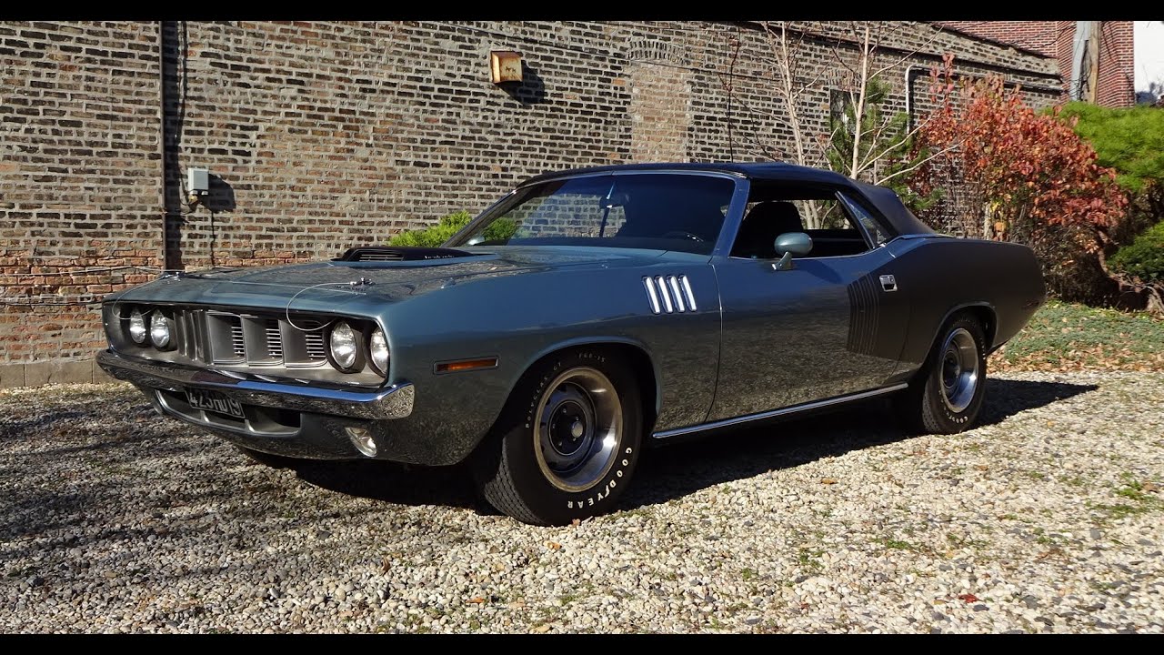 1971 Plymouth 'Cuda 426 Hemi Cuda Barracuda Convertible in Gray on My Car Story with Lou Costabile