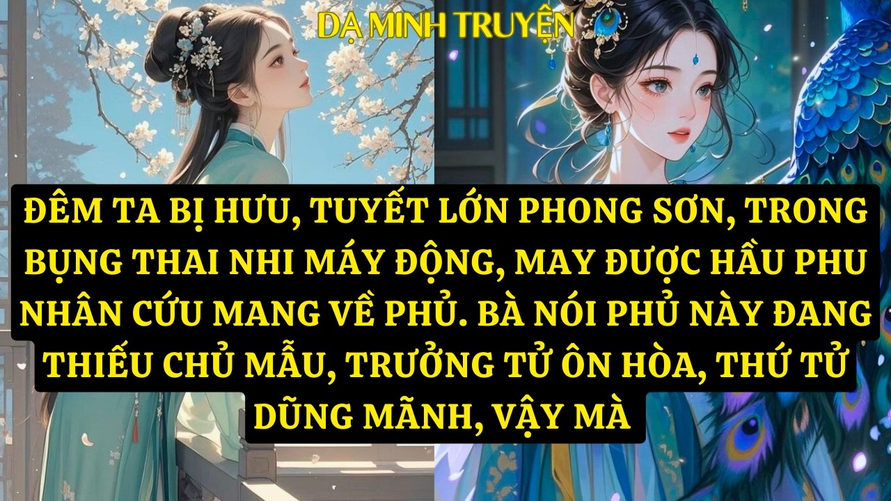 TRUYỆN: ĐÊM TA BỊ HƯU, TUYẾT LỚN PHONG SƠN, TRONG BỤNG THAI NHI MÁY ĐỘNG, MAY ĐƯỢC HẦU PHU   DM179