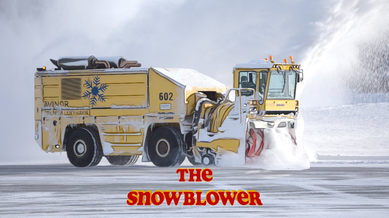 Worlds biggest snow blower at Tromsø airport, the mighty Øveraasen TV2000