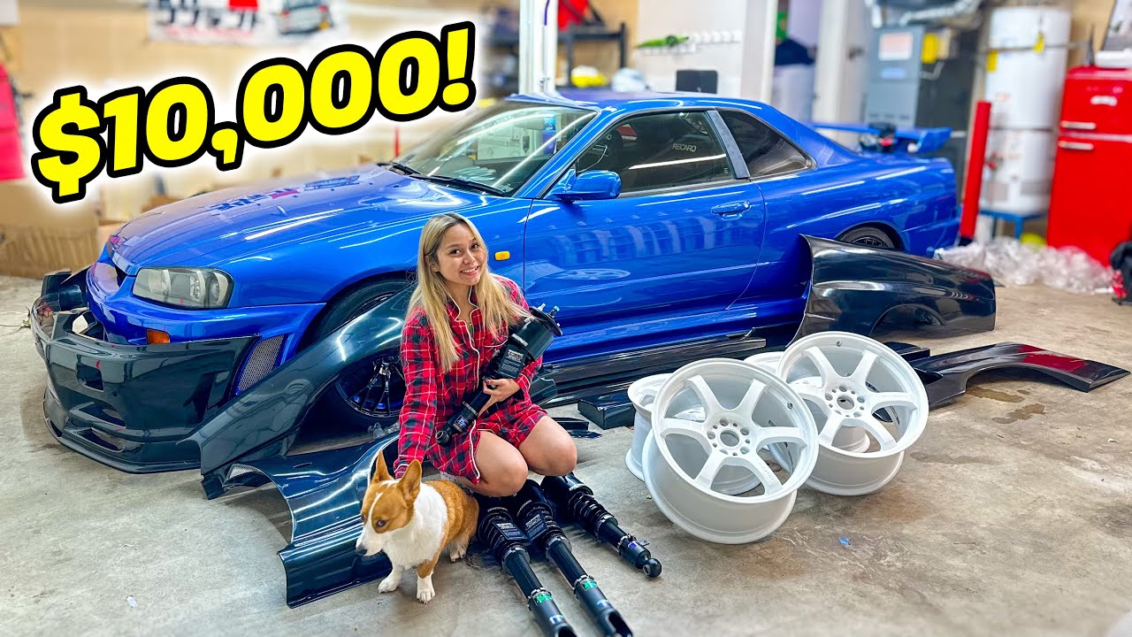 Потратил 10 000 долларов на запчасти для своего R34! Полная переделка!
