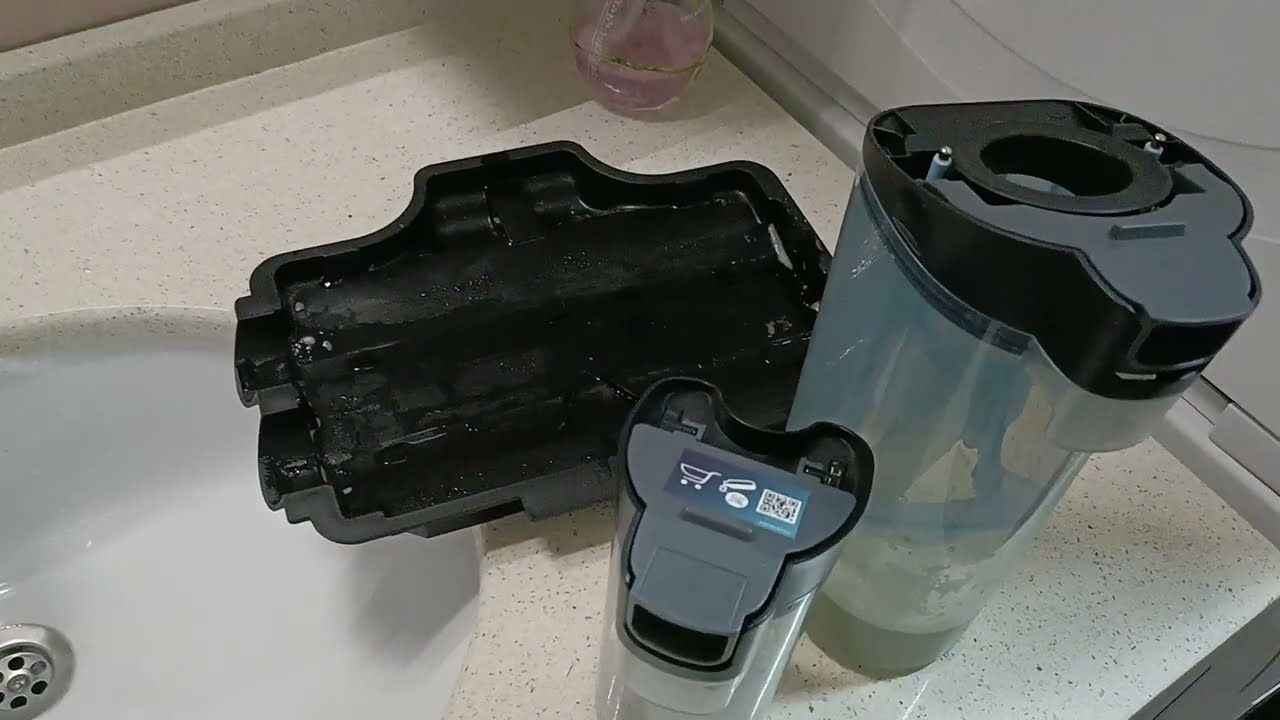 Tüm detayları ile yer silme Phılıps aqua trio cordless kablosuz ıslak Kuru elektrikli süpürge 9000 