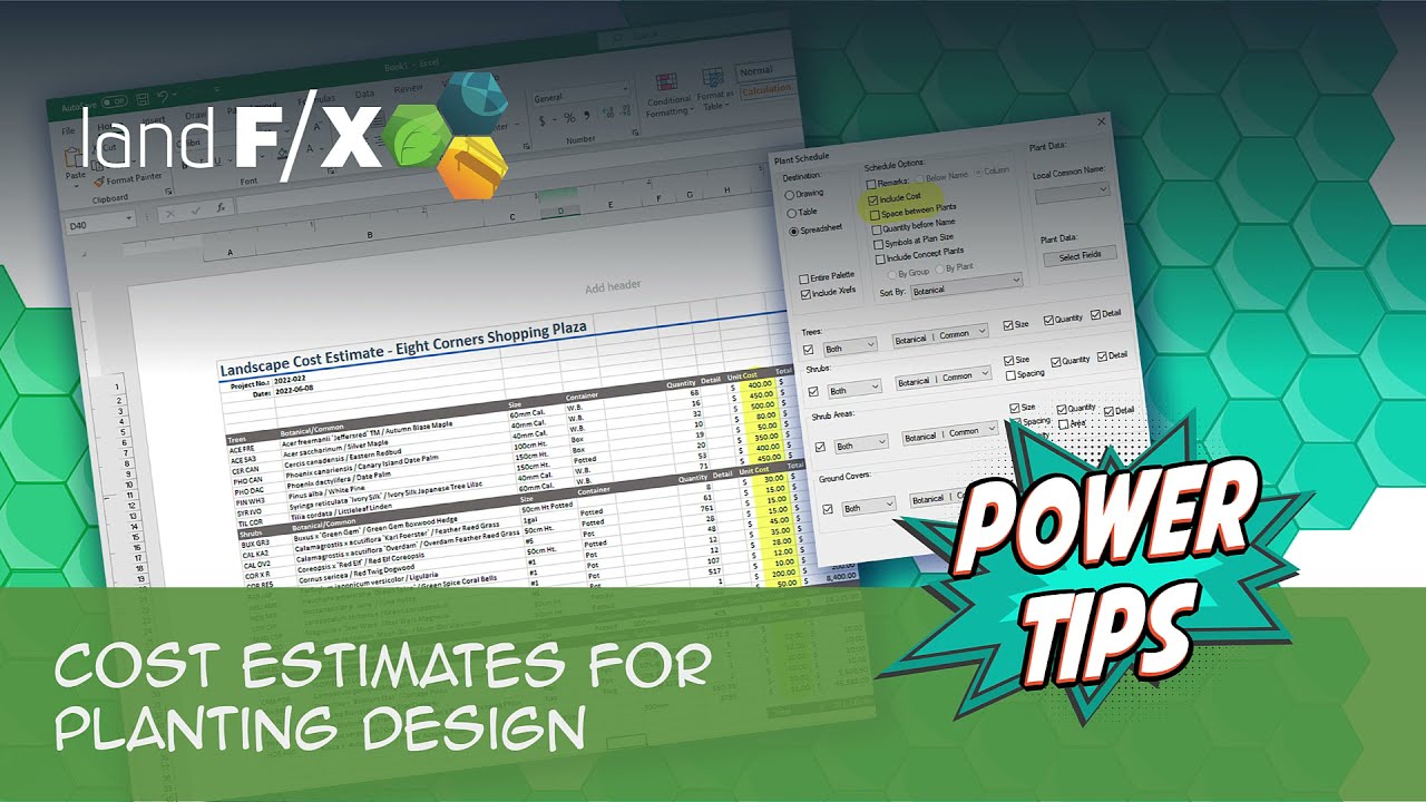 Power Tip: Cost Estimates for Planting Design