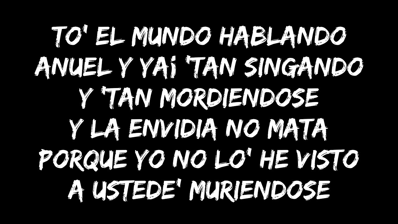 Anuel AA, Yailin - Si Tu Me Busca (LETRA)