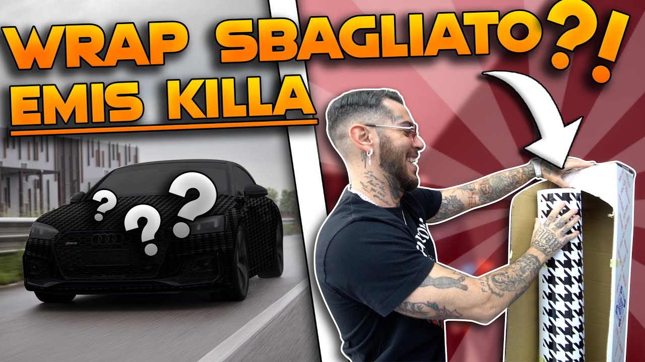 SCHERZO A EMIS KILLA!😂​ WRAPPIAMO LA SUA RS5🔥