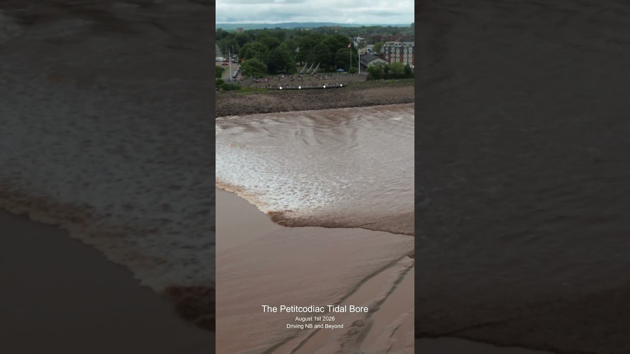 Słynny na całym świecie ?! Tidal Bore w Petitcodiac #coveredbridgeproject #newbrunswick