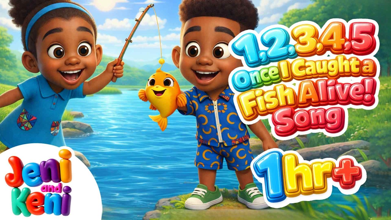 1, 2, 3, 4, 5 Once I Caught a Fish Alive  | Counting Nursery Rhyme | Learn with Jeni and Keni