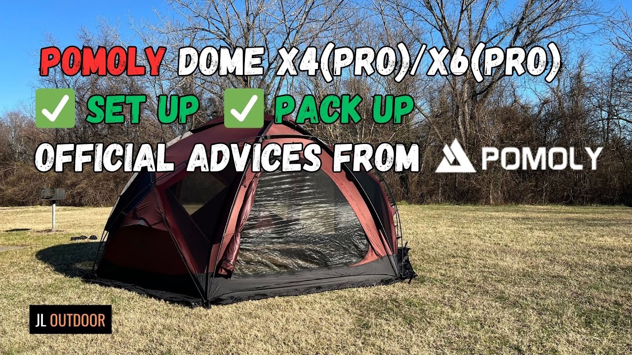 Как установить и сложить палатку Pomoly Dome X4 X6 - Официальное руководство от производителя