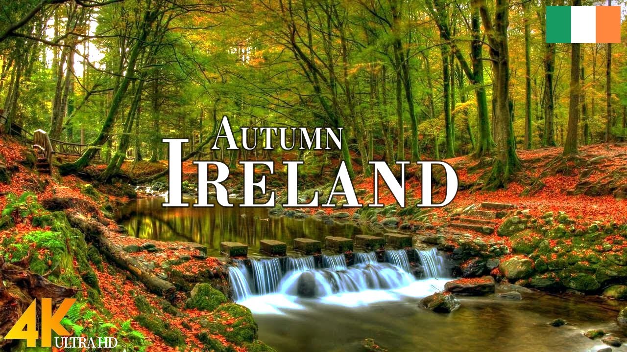 Autumn Ireland 4K Ultra HD • Enchanting Autumn Ireland, Scenic Relaxation Film with Calming Music.