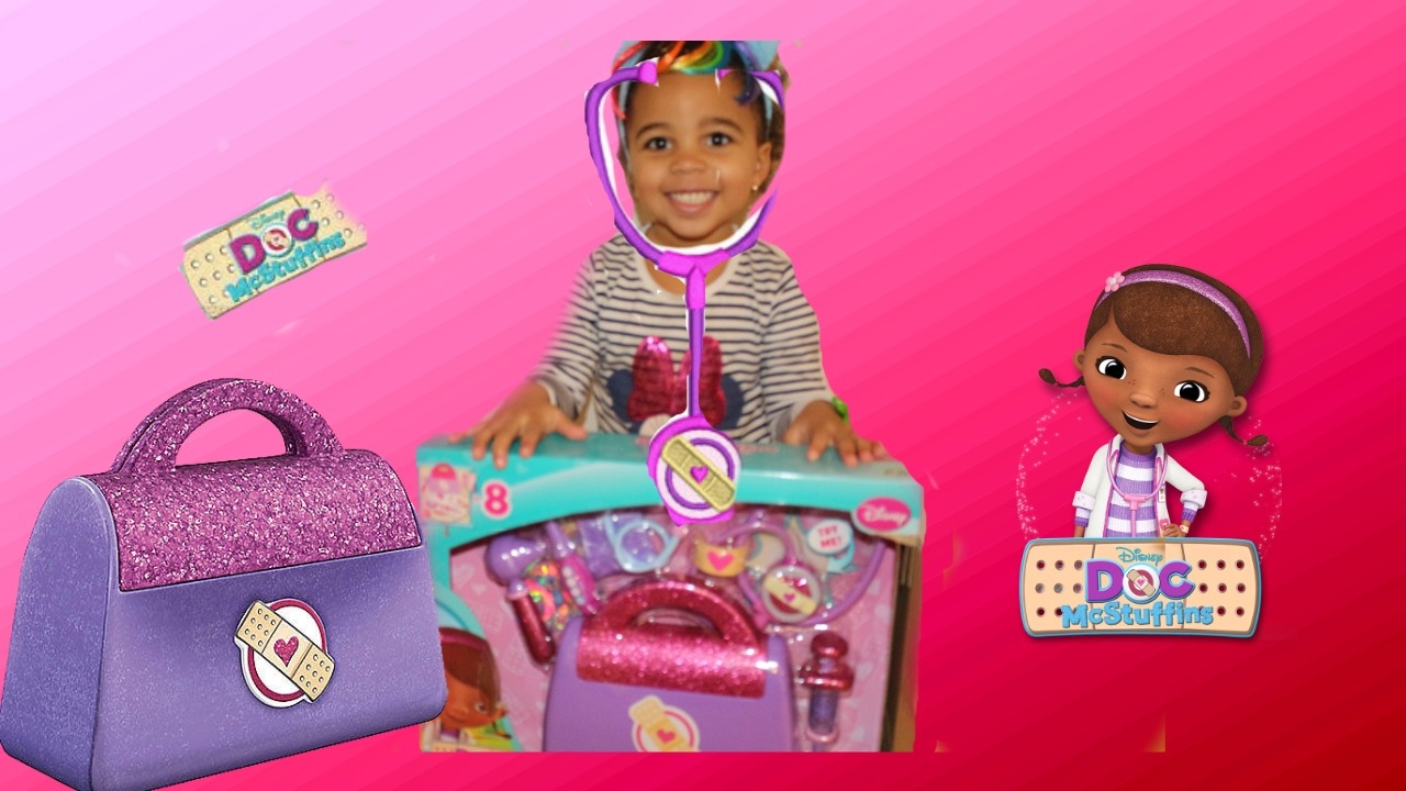 Doc Mcstuffins bag playset! Disney Junior Doctors Kit toys
