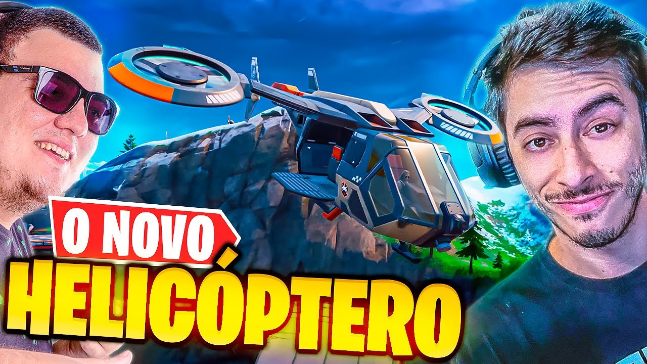 🚨 NOVO HELICÓPTERO no FORTNITE! Dupla Insana com o PATRIOTA! 😳