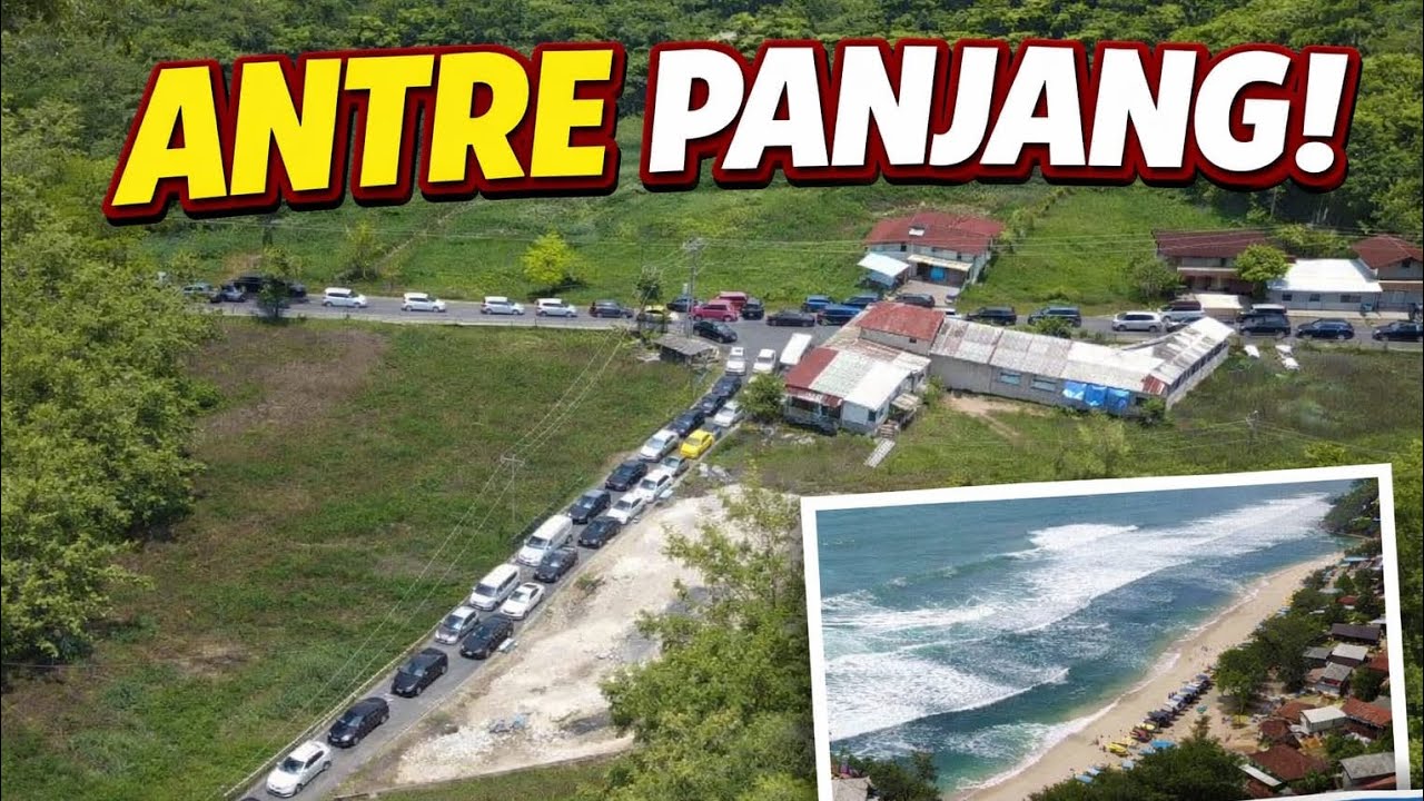 Pantai Drini Macet Total Saat Libur Panjang