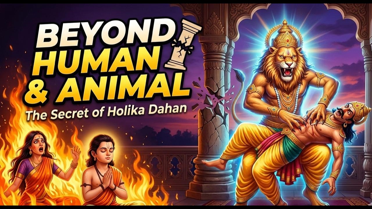 Half-Man, Half-Lion: Narsinhavatar - Protection of the Innocent - Why Holika dahan is celebrated!