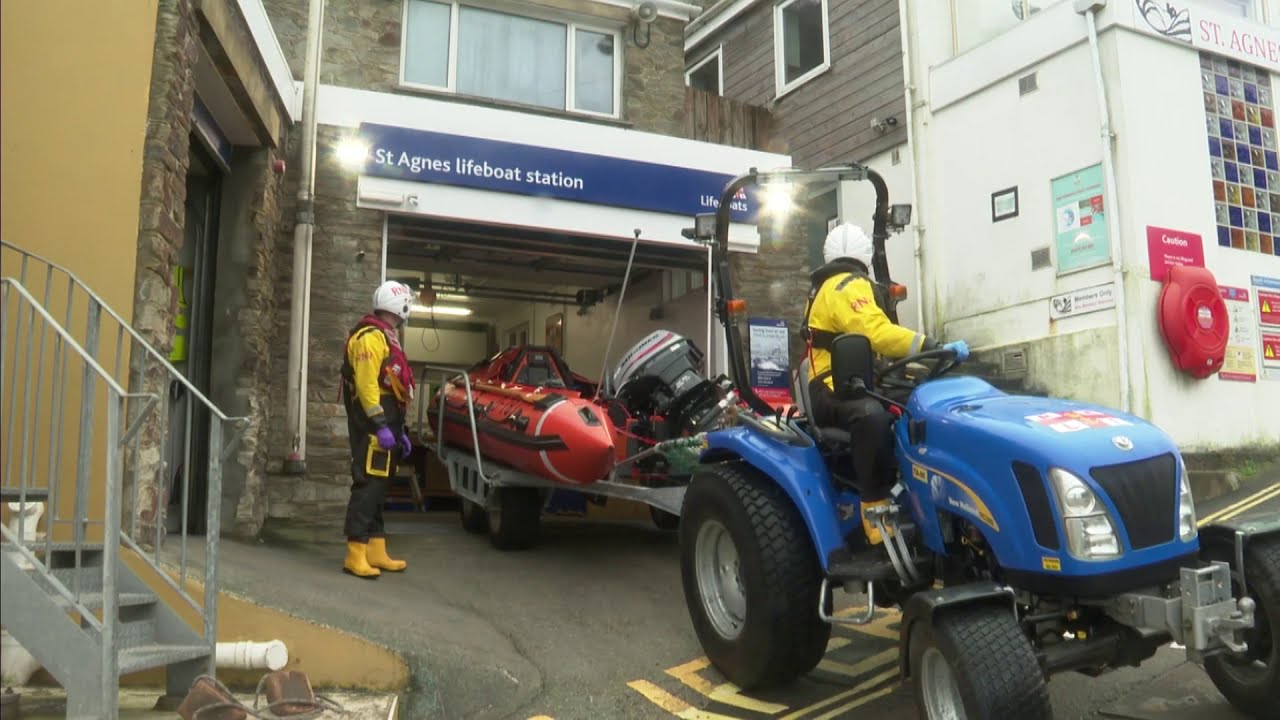 RNLI St Agnes Christmas Appeal from man saved by lifeboat crew - Grace Pascoe reports