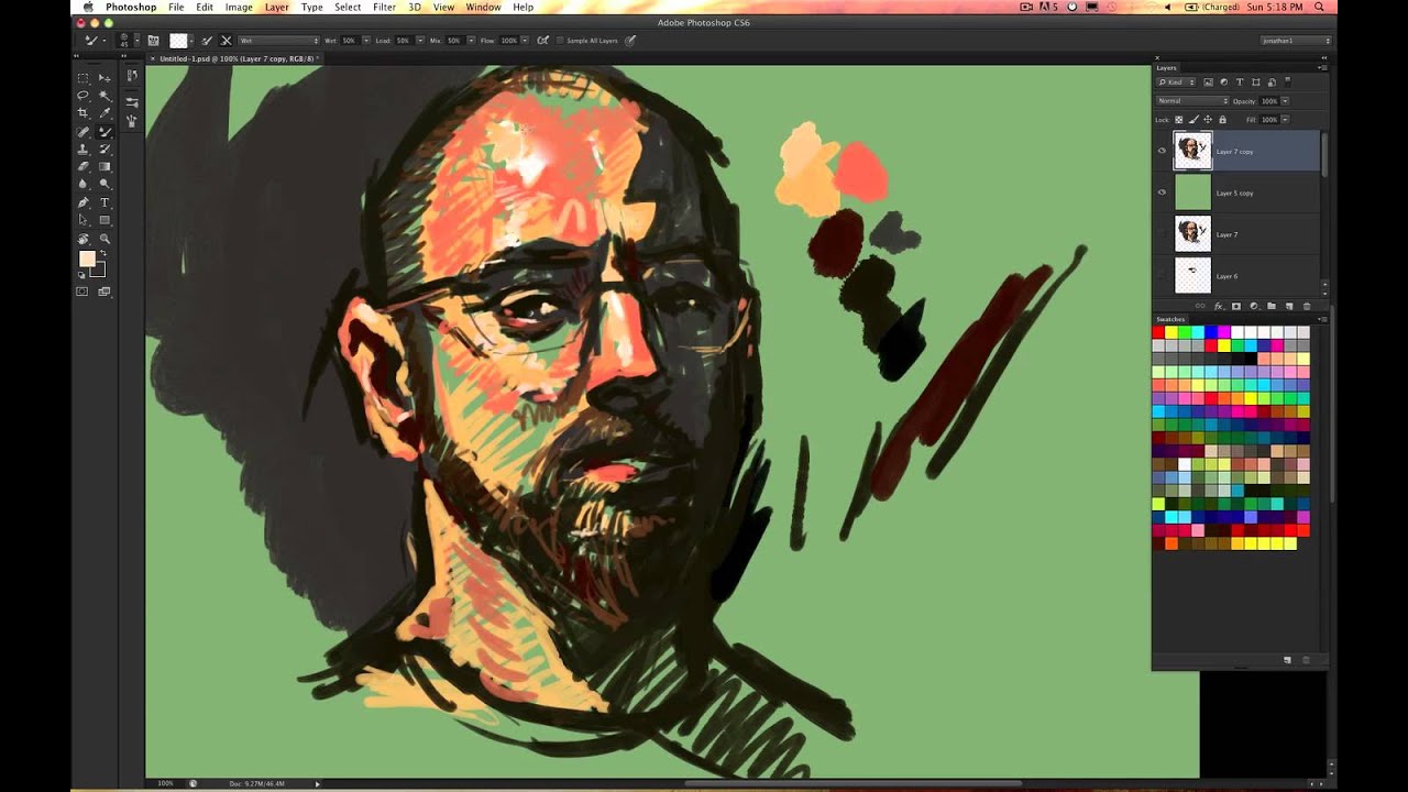 Jonathan Peedin - Self Portrait demo