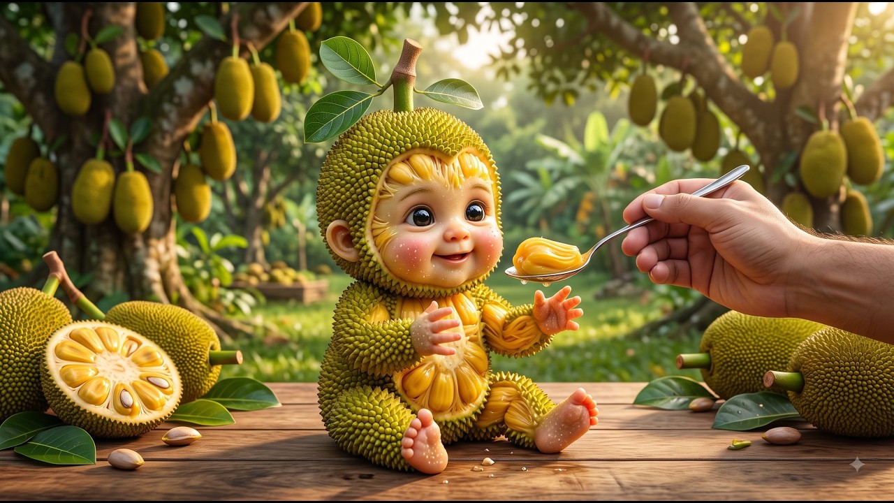 Adorable AI Fruit Babies Enjoying Delicious Food 🍉🍓 | Relaxing Eating Animation