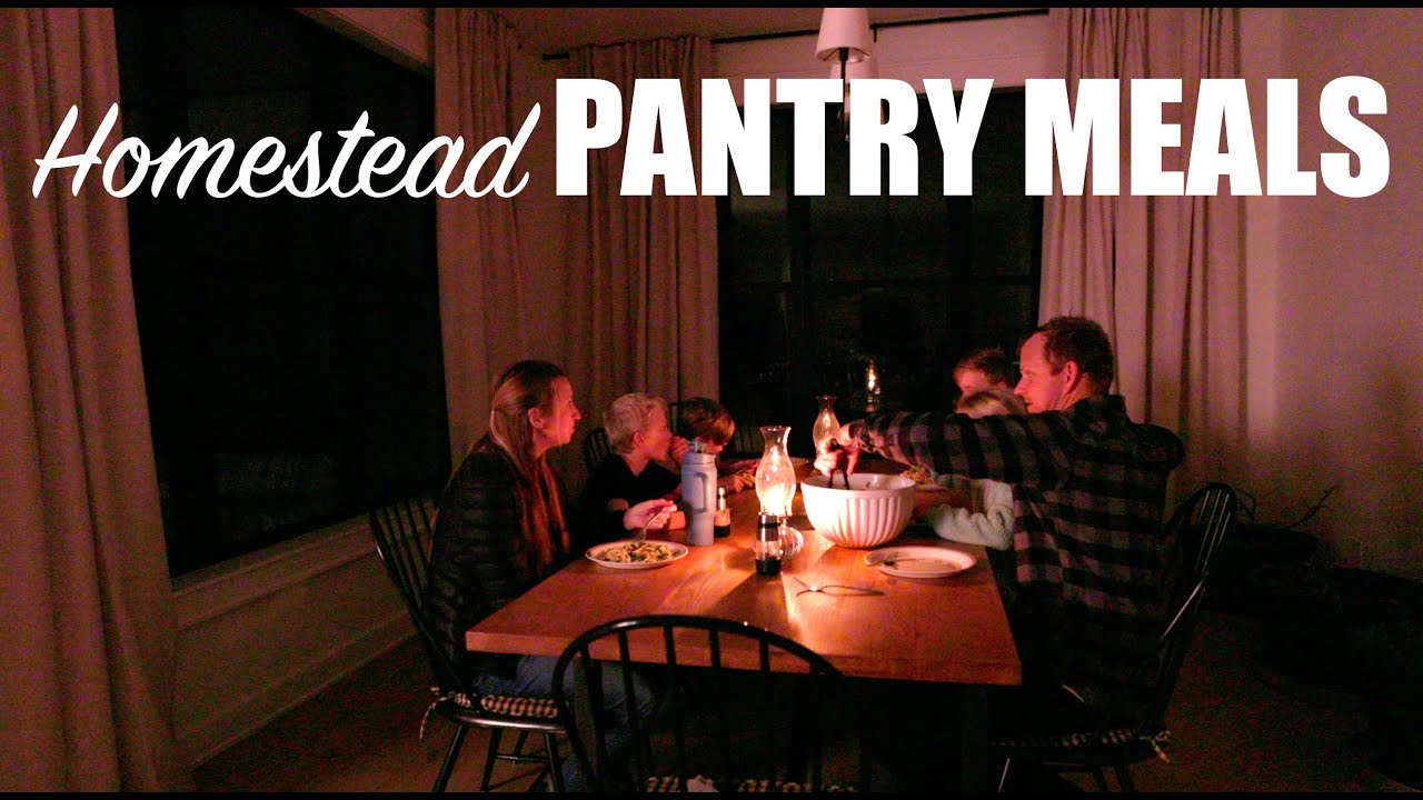 Homestead Pantry Meals on a Cold Winter Day!