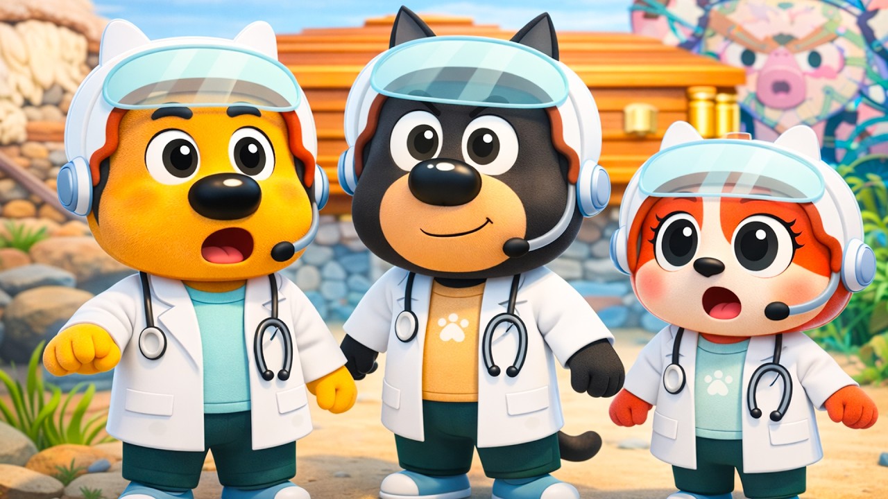 Kid Cardboard Hospital Adventure | Sheriff Labrador | Coffin Dance Song (Cover) | Tupe Tupe