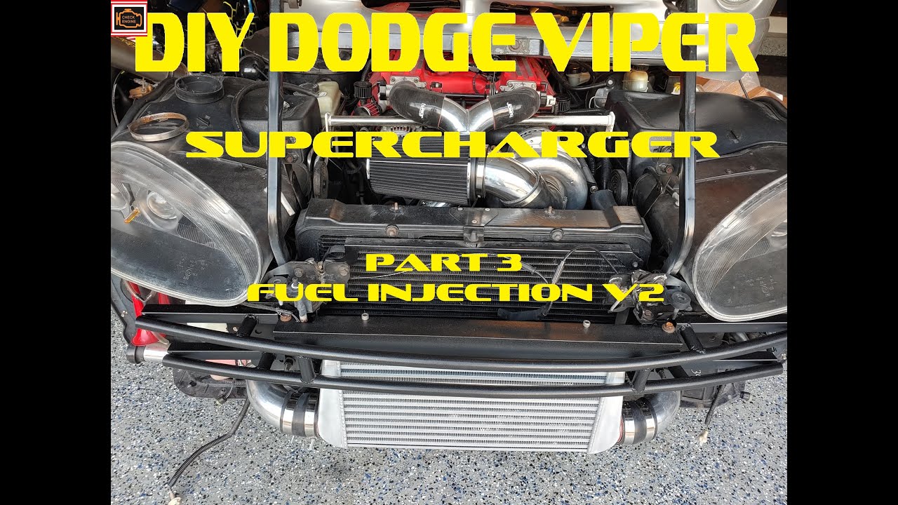 Dodge Viper DIY Supercharger Build - Part 3 fuel injection v2
