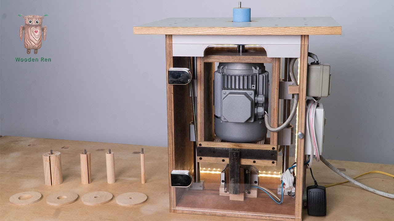 自製震盪砂棒機 | Homemade oscillating spindle sander