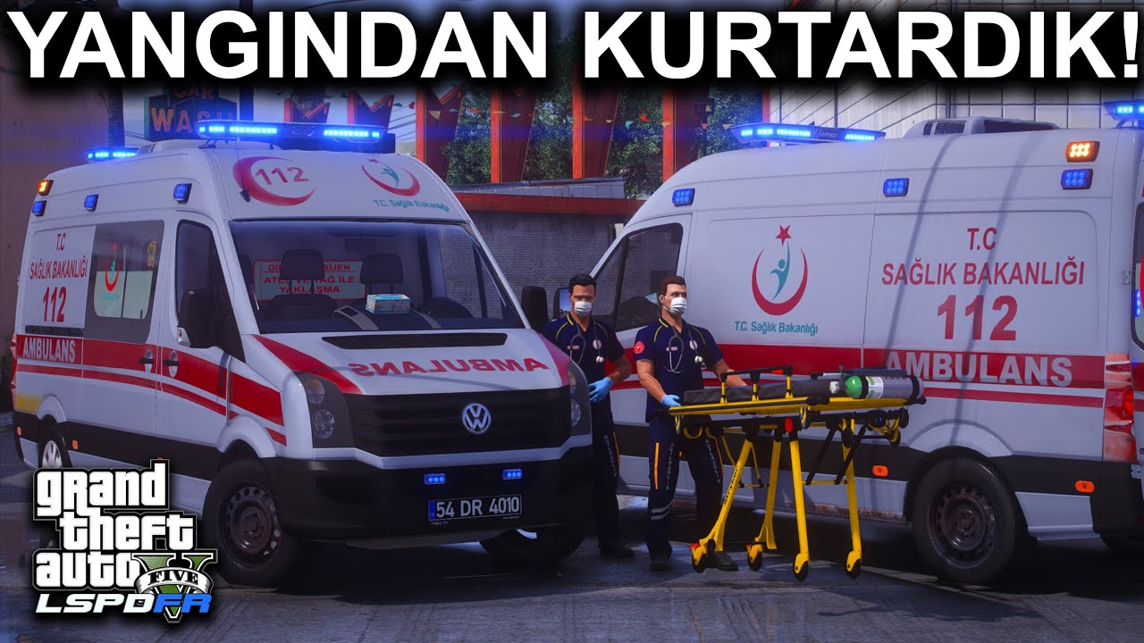 ŞEHİRDE FECİ KAZA !! - 112 ACİL AMBULANS MODU - GTA 5 LSPDFR