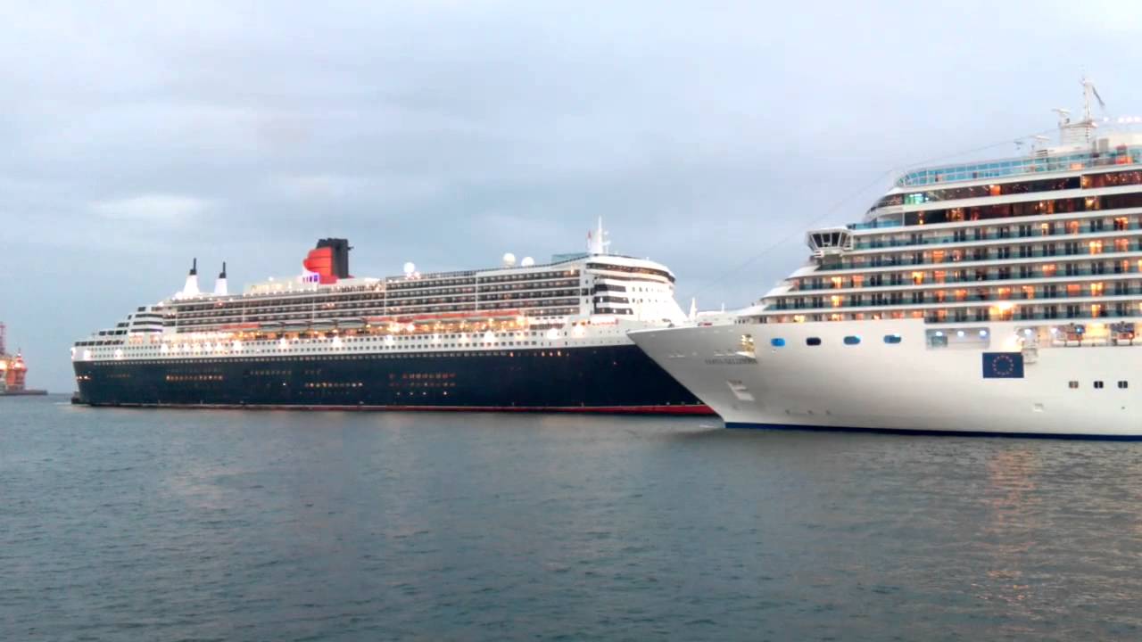 Hornbattle Costa Deliziosa, Queen Mary 2 and AIDA Cara