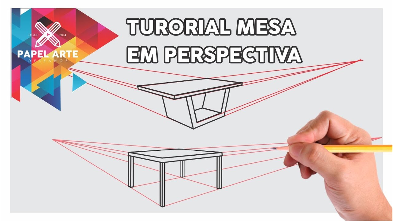 Tutorial Como Desenhar Mesas em Perspectiva ( how to draw table )