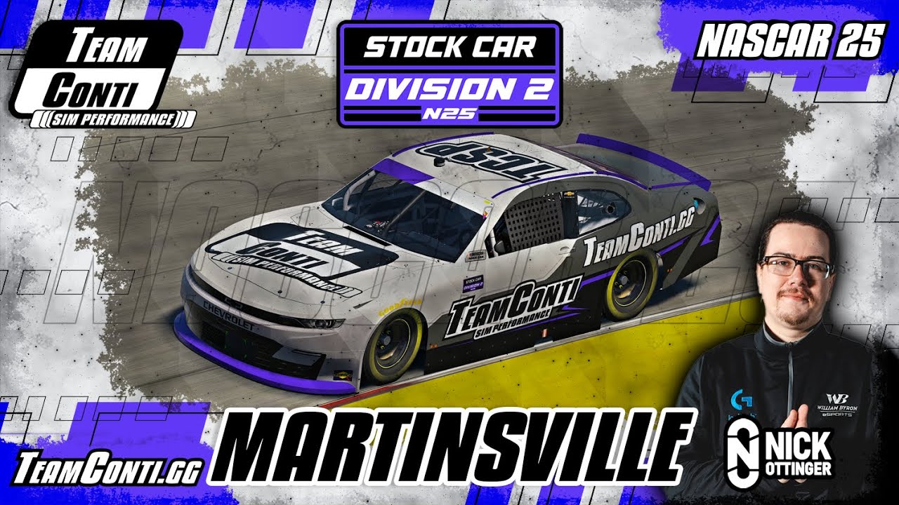 NASCAR 25 I Xfinity I Martinsville Qualifying Lap by Team Conti Sim Performance