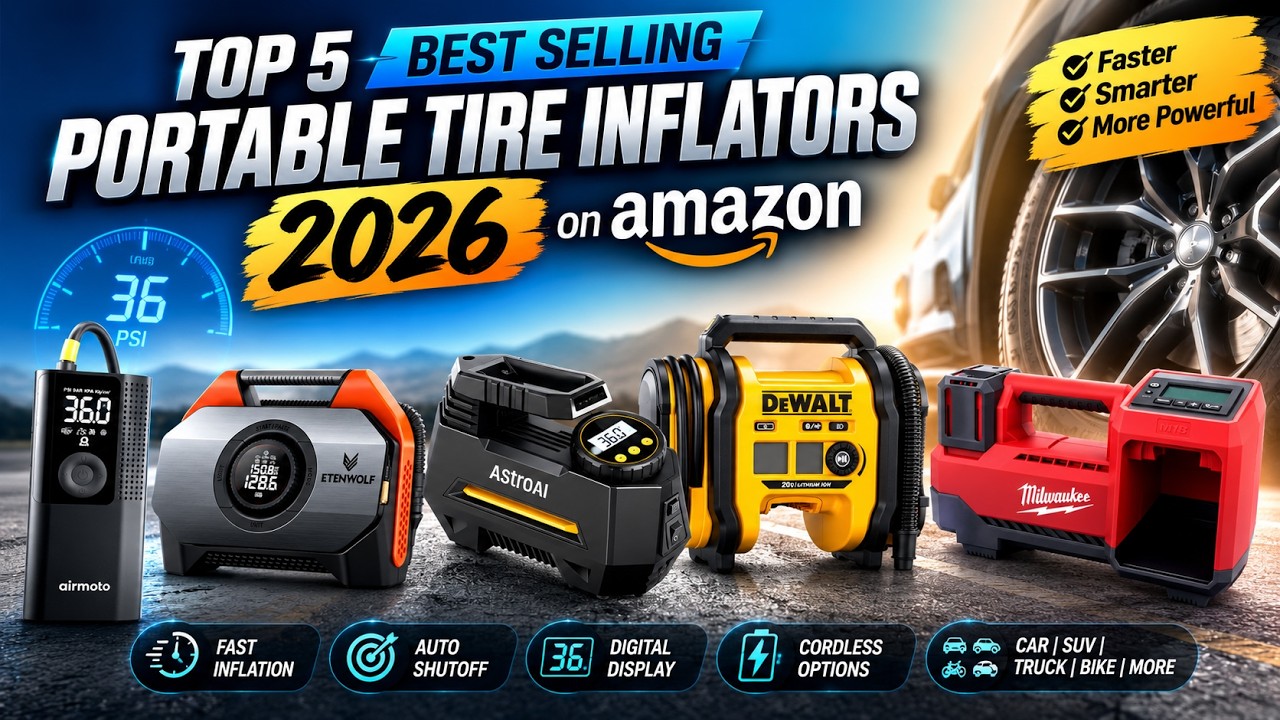 Лучшие автомобильные компрессоры на Amazon (2026) | Топ портативных насосов для шин
