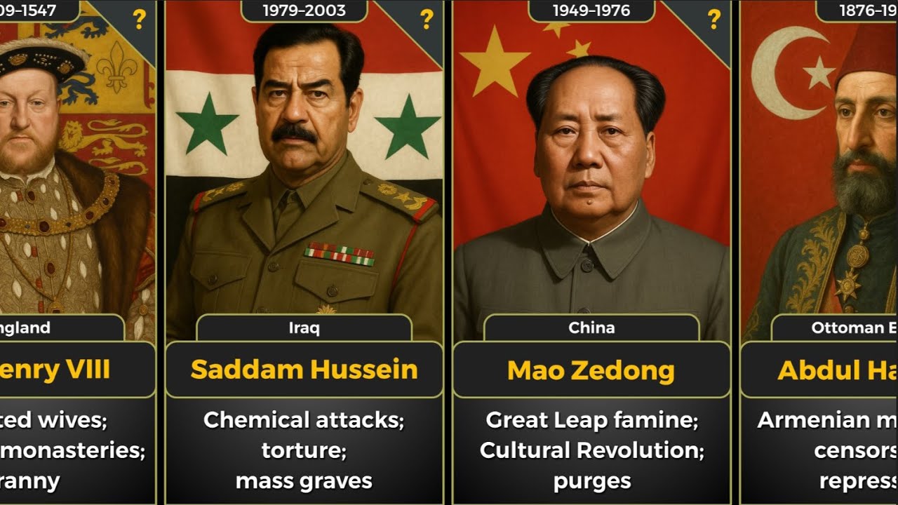 Tyrant Rulers in History | Leaders Who Oppressed Their Own People