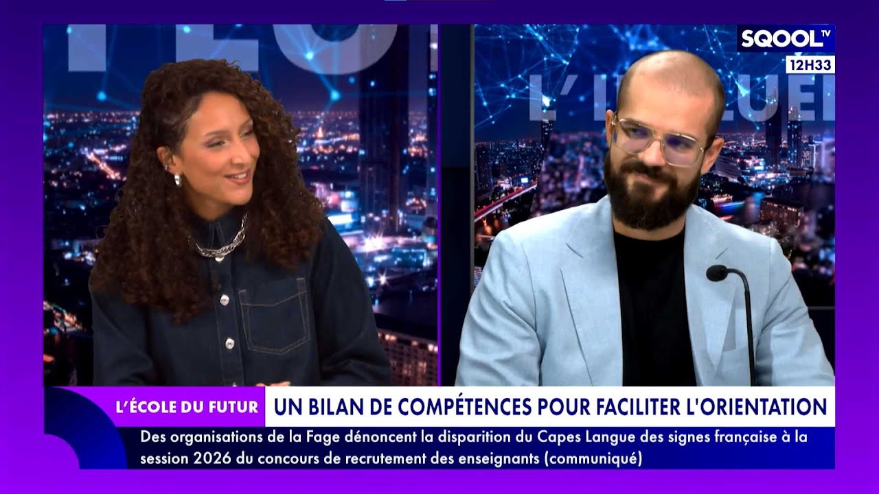 L'École du futur (22/10/2025) - Un bilan de compétences pour faciliter l'orientation