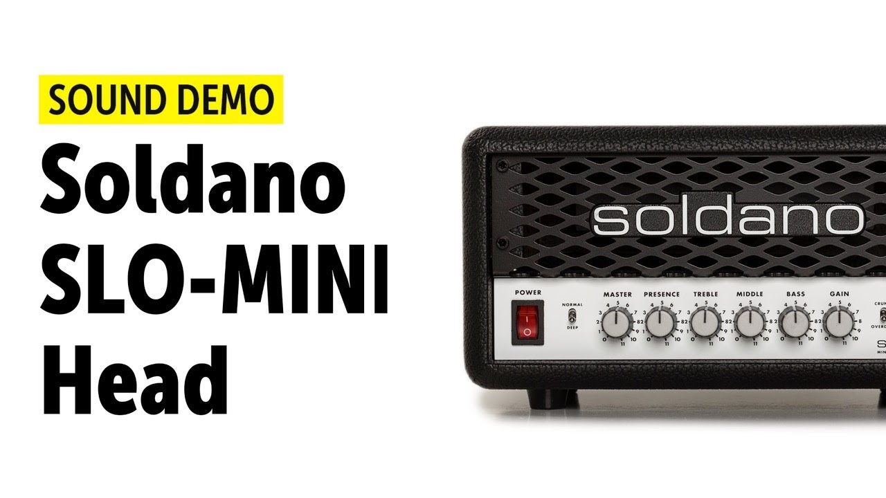 Soldano SLO Mini Amp Head - Sound Demo (no talking)