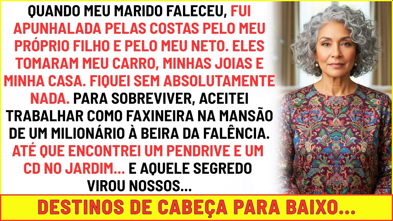 Meu filho e meu neto roubaram tudo de mim; virei faxineira e impactei a vida de um milionário…