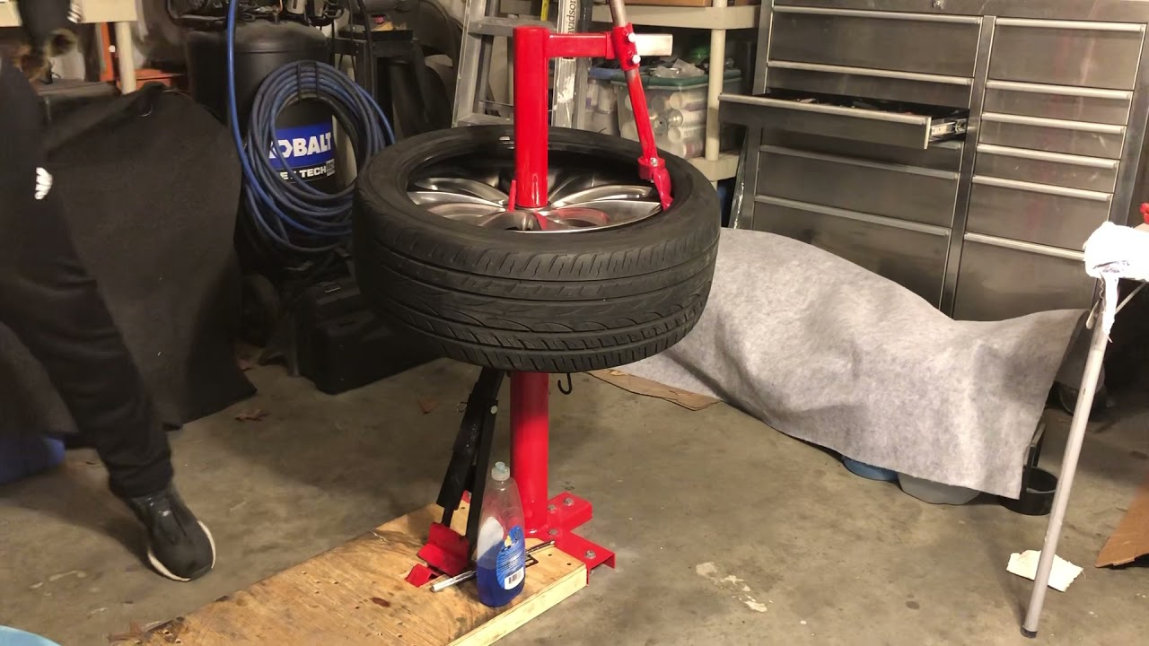 Harbor Freight Tire Changer Duck Head mod with materials list - see description
