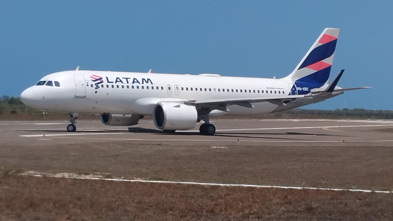 Latam Airlines  Airbus A320-A20 neo Decolando do Aeroporto de Parnaíba Pi 07/01/2026.