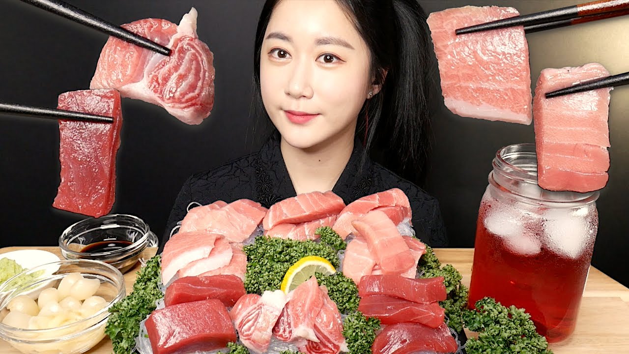 생참치 먹방 [Raw Tuna] 배꼽살 대뱃살 붉은속살 Real Sound MUKBANG | ASMR | EATING SOUND