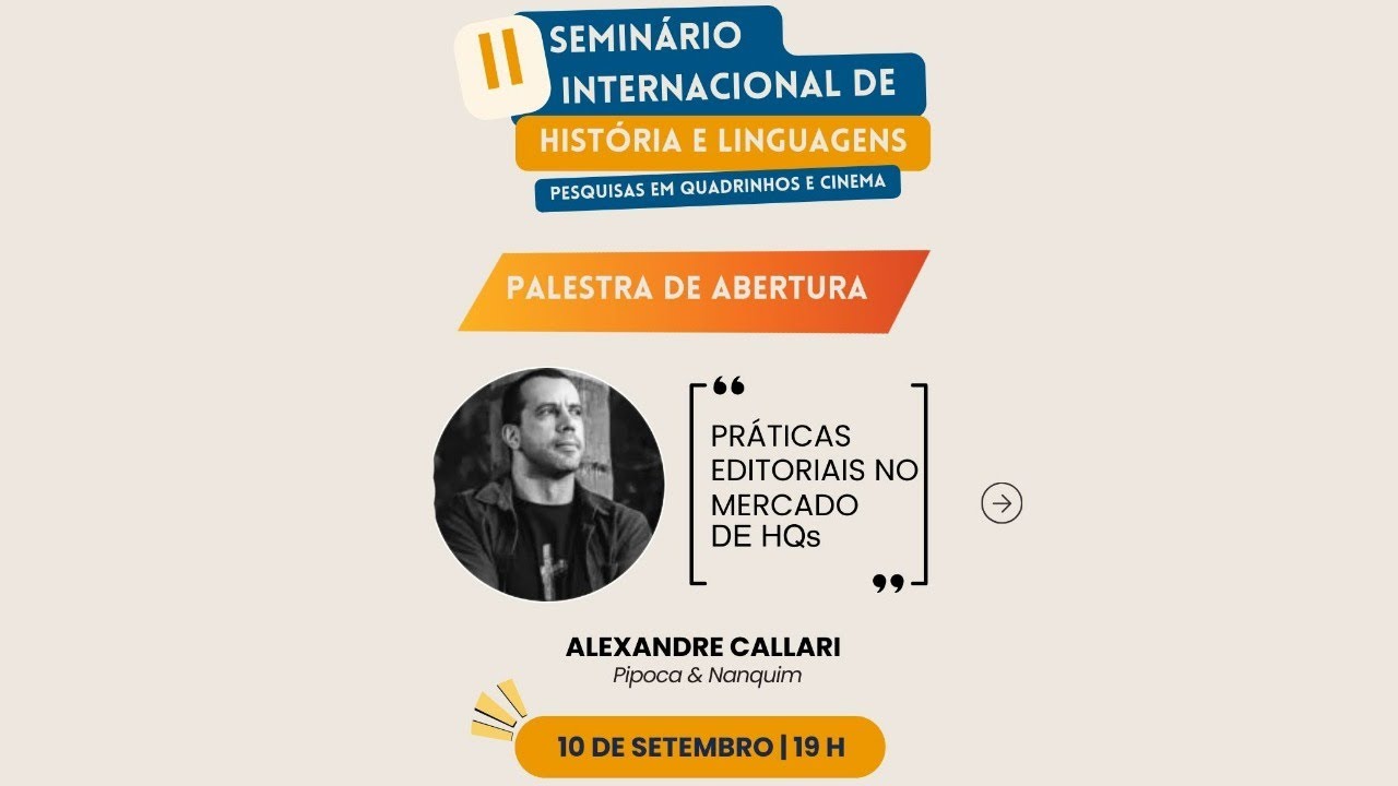 Roda de conversa com Alexandre Callari, editor, autor e s&oacute;cio da Editora Pipoca e Nanquim