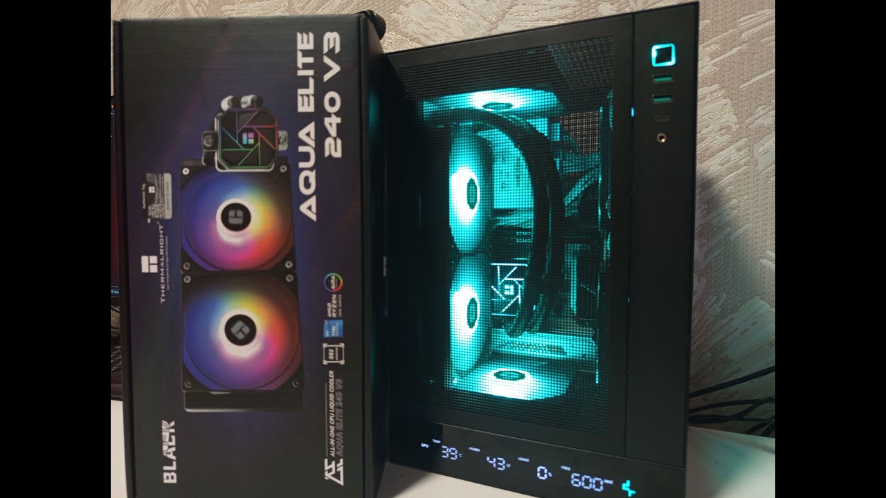 Установка водянки Thermalright Aqua Elite 240 V3 в Deepcool CH-170/Настройка помпы и подсветки