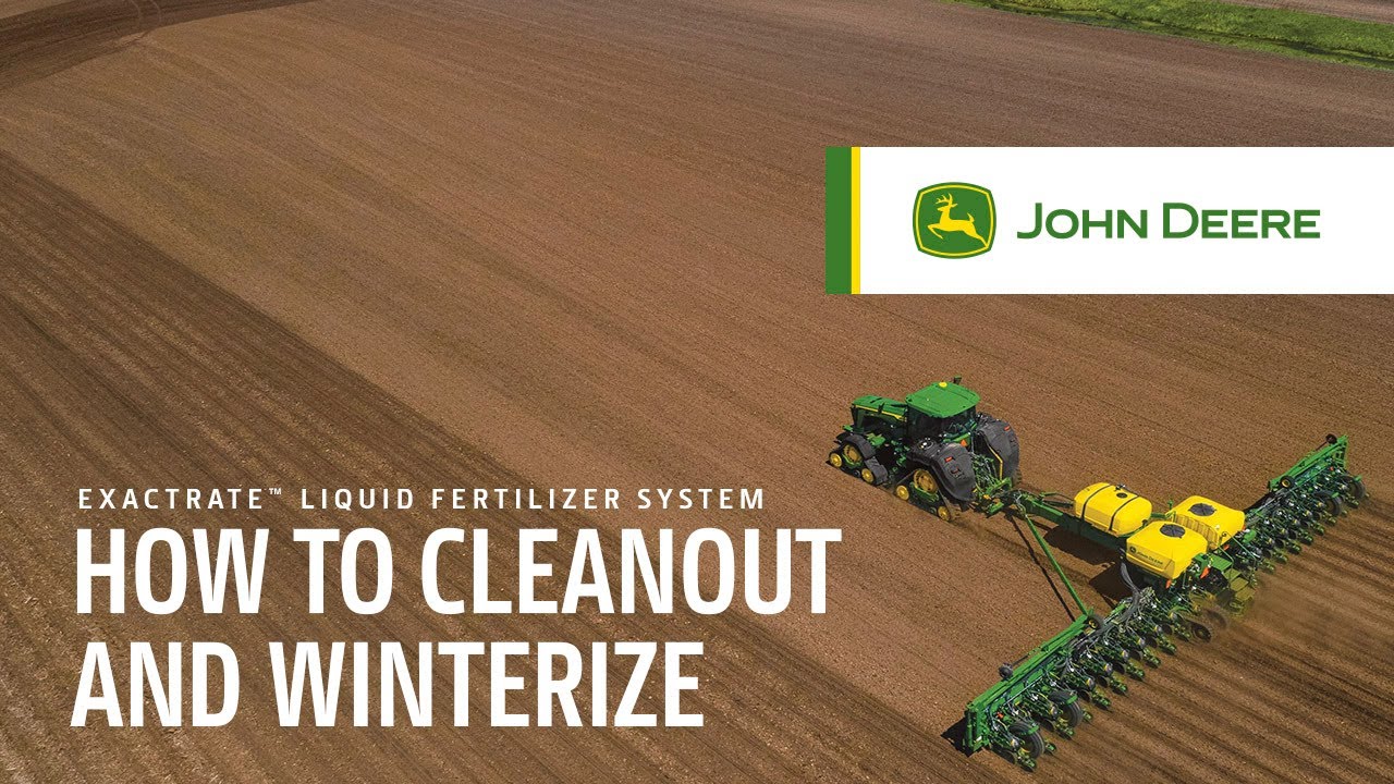 How To Cleanout and Winterize | John Deere ExactRate™ Liquid Fertilizer System