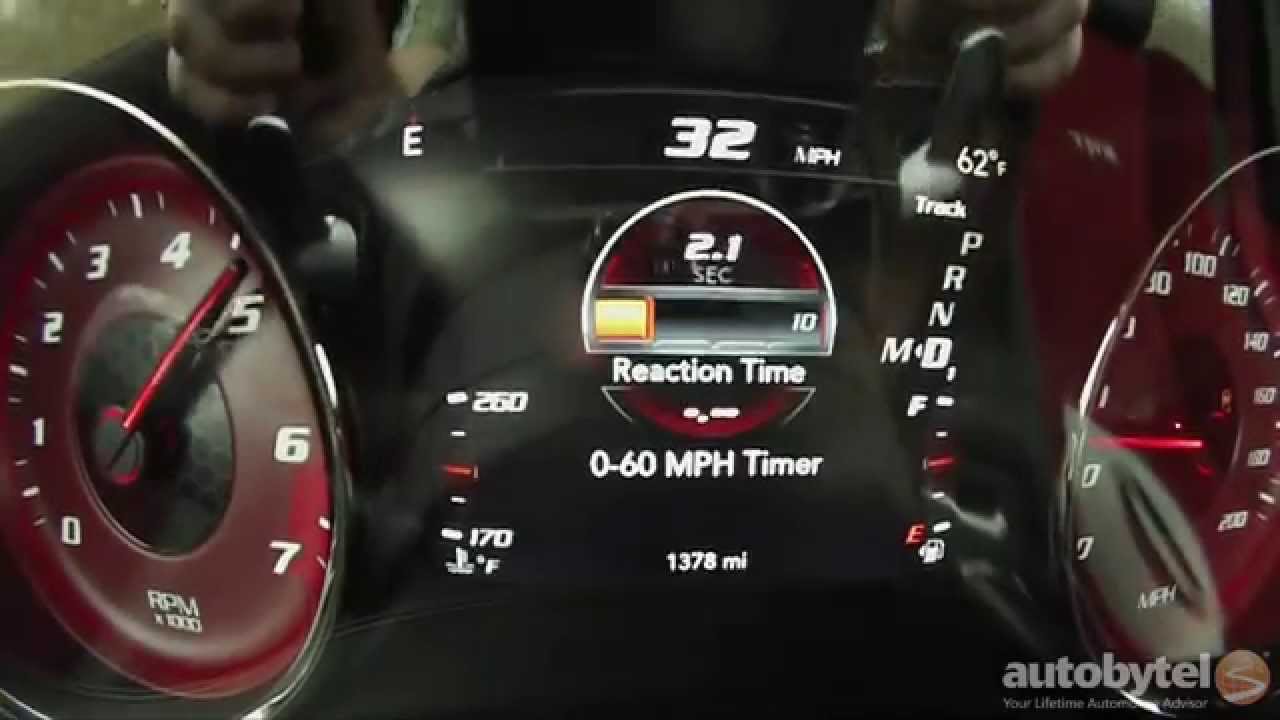 2015 Dodge Charger SRT Hellcat 0-60 MPH Test Video - 707 HP Supercharged 6.2 Liter Hemi V-8