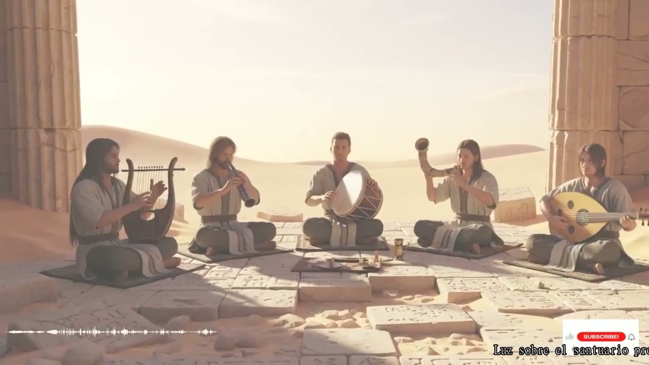 Desde Jerusalén Se Elevan Shofar Y Cantos Levíticos Con Instrumentos Sagrados En Adoración A Adonai
