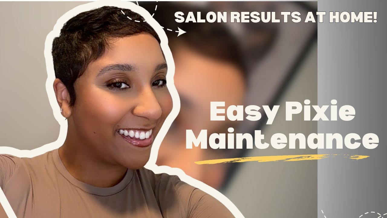 DIY Pixie Cut Maintenance | Relaxer | Products | Styling