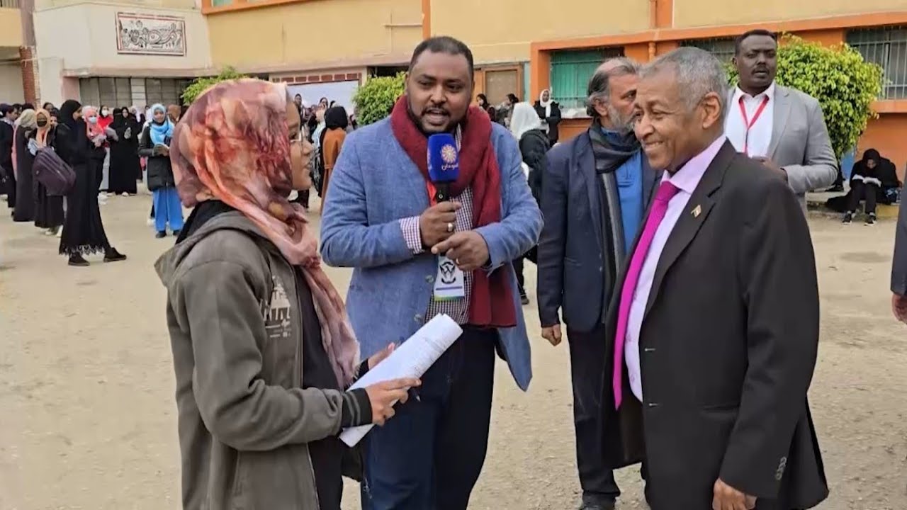 رسالة ٤ إمتحانات الشهادة السودانية من مصر مصعب محمود تلفزيون السودان عيد الاستقلال