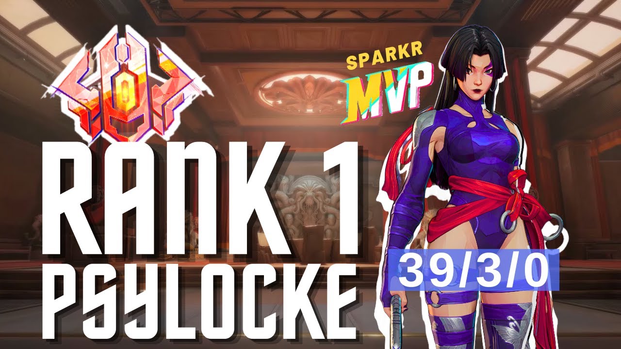 SparkR | Rank 1 Psylocke Gameplay | Season 0