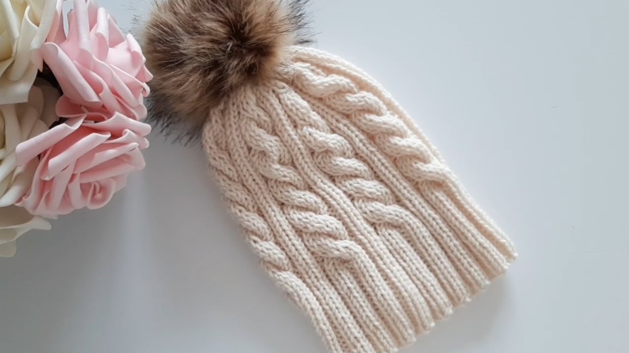 Cappellino Fausta ai ferri / knit hat  / Gorro a dos agujas