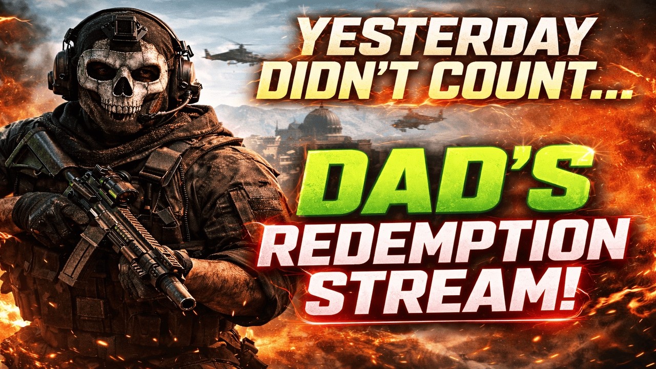 Live Now: 😈 Yesterday Didn’t Count… Dad’s Redemption Stream! On our way to 300 Subs!