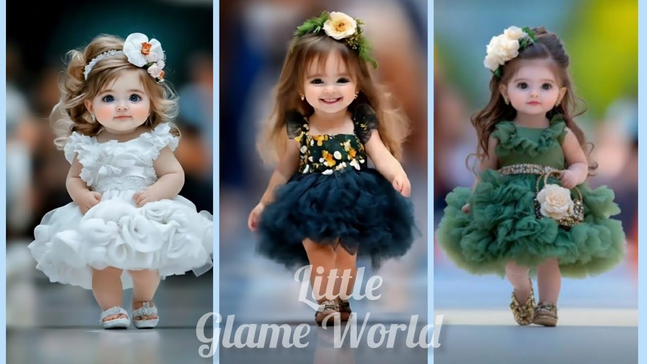 Babies glamed in their style.#babyfashionshow #babyoutfits # little Glame World 