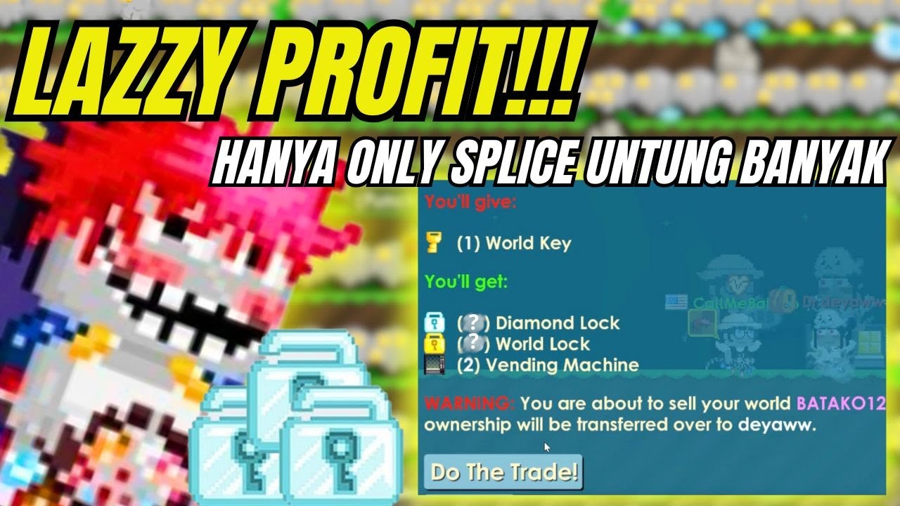 &ldquo;ONLY SPLICE TAPI PROFIT SEBANYAK INI?!!😱&rdquo; PROFITAN PALING GACOR #growtopia2025