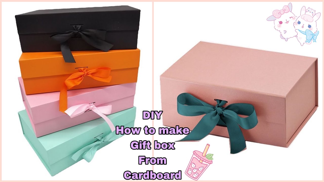DIY How to make gift box from cardboard | By creative mom